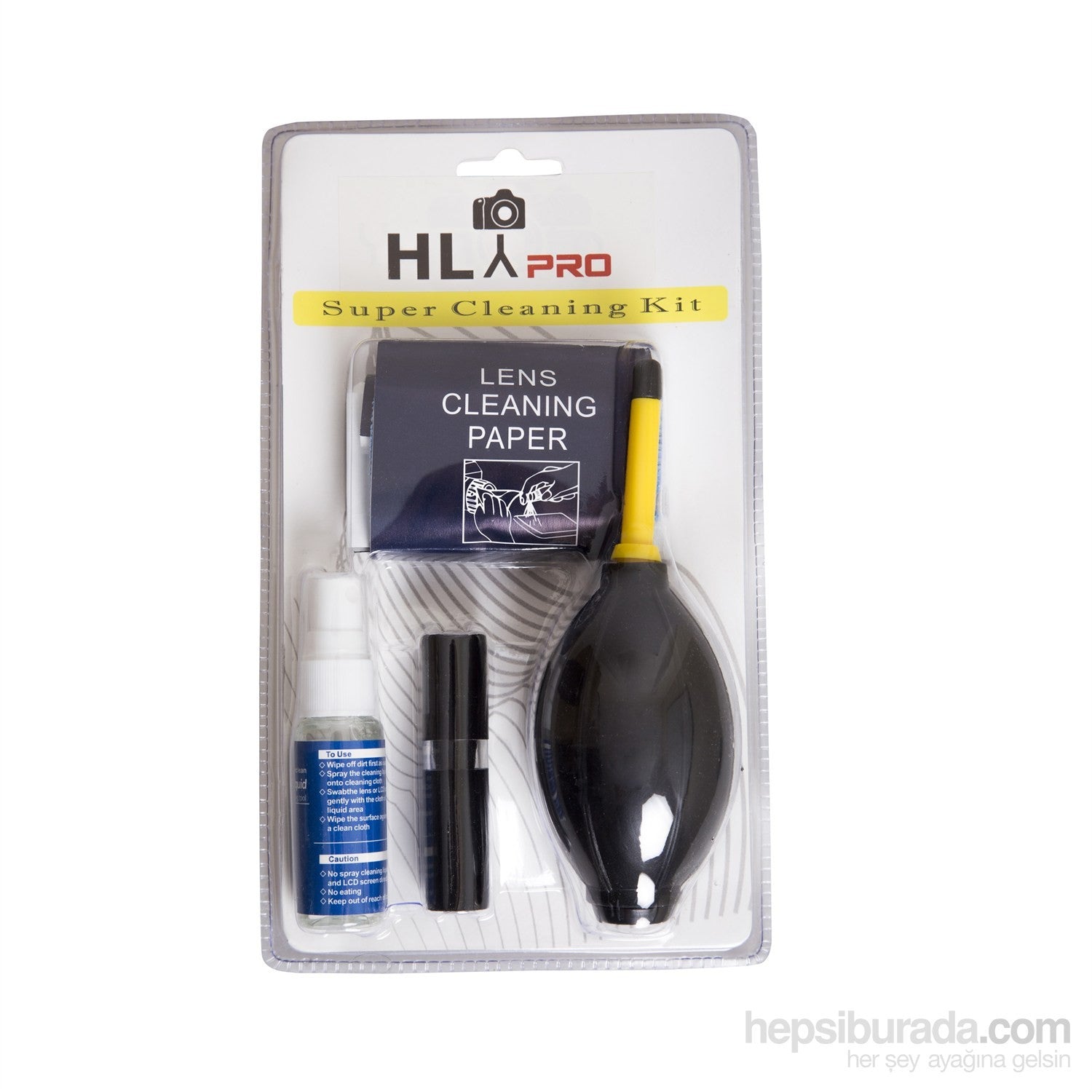 HLYPRO Lens Temizlik Seti Hava Pompası ve Süper Clean Sprey ile Etkili Temizlik